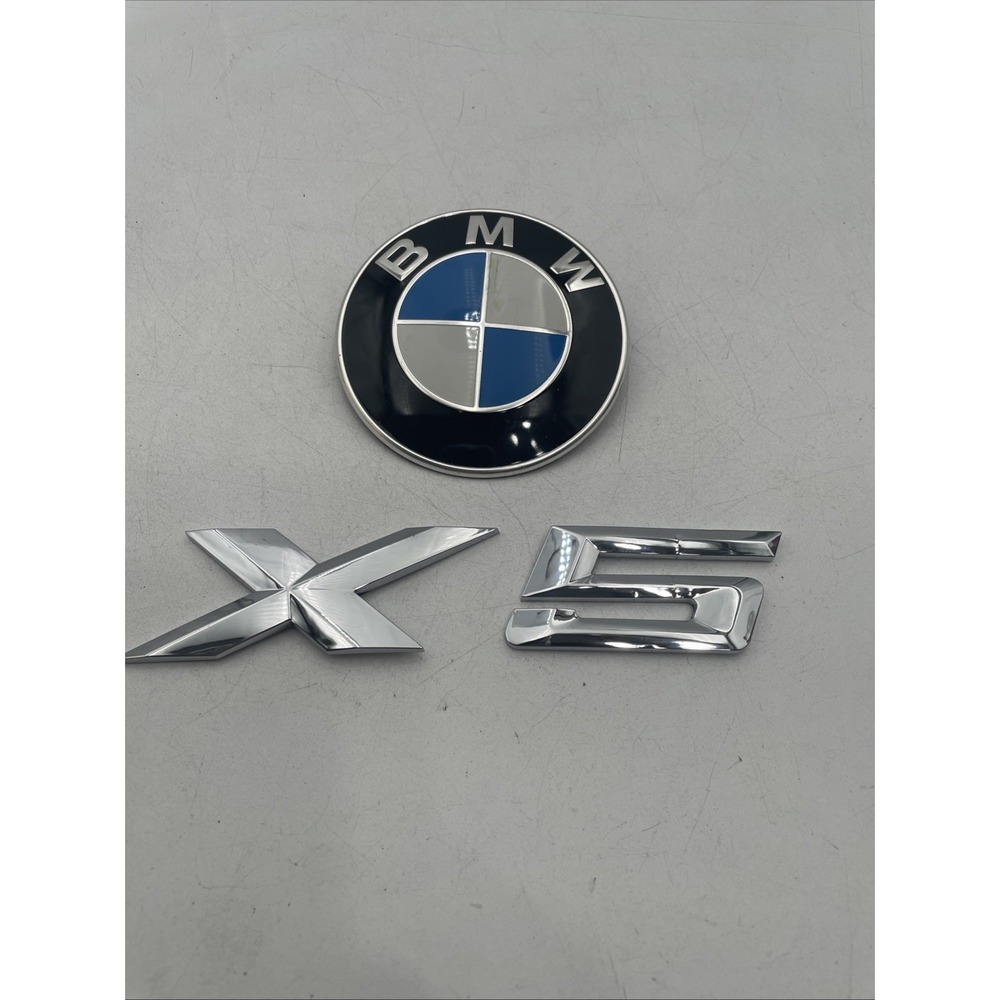 BMW X5 Tailgate Emblem Set Logo Badg + Letter Numbers